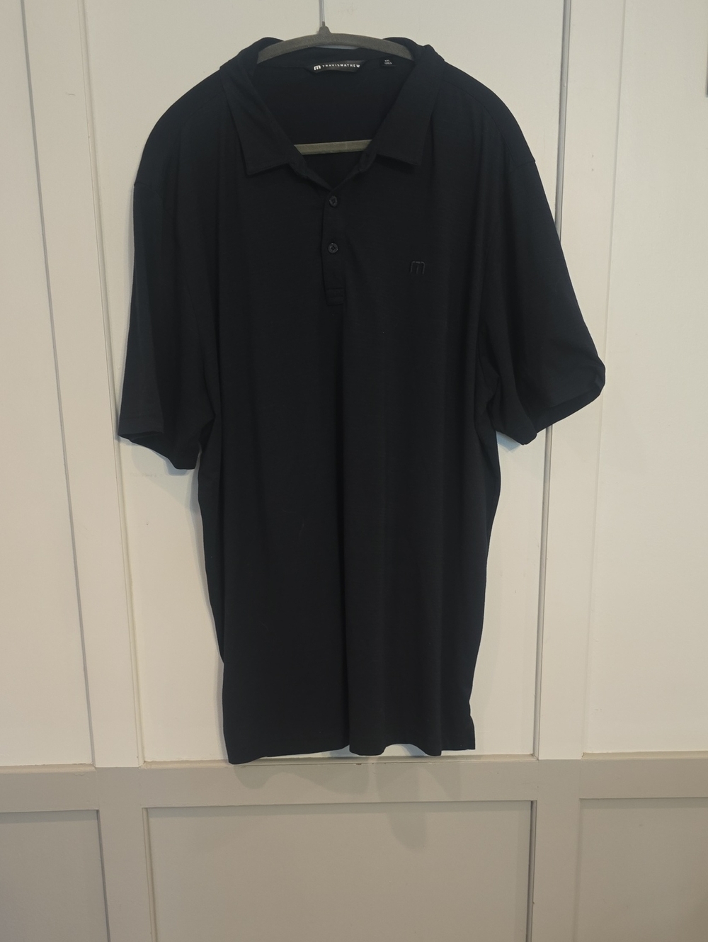 Travis Mathew Black Short-Sleeve Polo